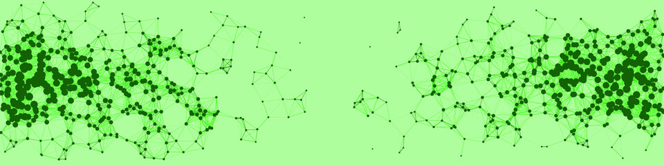 Network Mesh Procedural Art background illustration