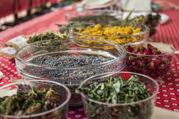 dry flowers and herbs