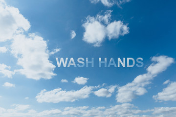 Wall Mural - clear blue sky with clouds.