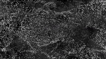 Wall Mural - abstract 4k motion graphics. a thousand small particles moving and pulsing. audioreacted vj animatio