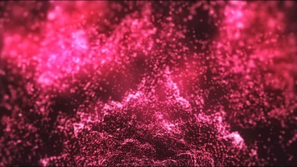 Wall Mural - abstract 4k motion graphics. a thousand small particles moving and pulsing. audioreacted vj animatio