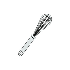 pastry mixer on white background