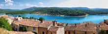 Panoramic View Of St.Croix Lake In Verdon, Provence, France