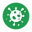 Vector Virus Within Circle Icon