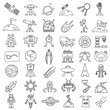 © egorvector - space object line icon set