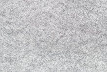 Soft Grey Felt Material. Surface Of Felted Fabric Texture Abstract Background In Gray Color. High Resolution Photo.