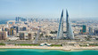 Panoramic view of Manama city in Bahrain