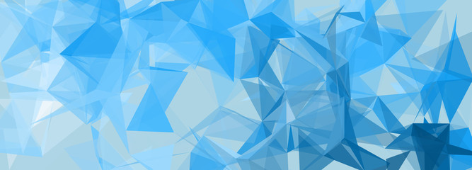 Aufkleber - Colored polygonal space. Digital background. Triangular futuristic business wallpaper. Vector Illustration. widescreen