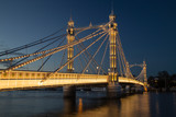 Fototapeta Miasto - Albert Bridge, London at night