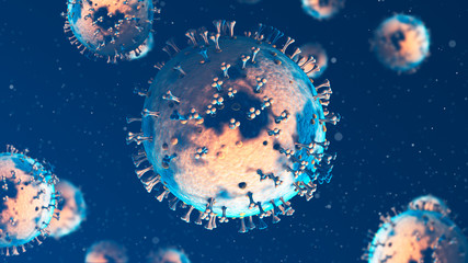 Wall Mural - Novel coronavirus 2019-nCoV background. Covid-19 Virus Infection Background