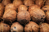 heap of ripe coconut