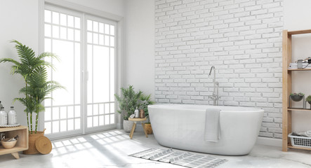 Wall Mural - Bathroom, 3d illustration