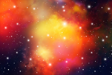Wall Mural - astrology mystic galaxy background. outer space. vector digital colorful illustration of universe.