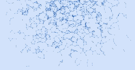 Procedural Network Mesh Art background illustration