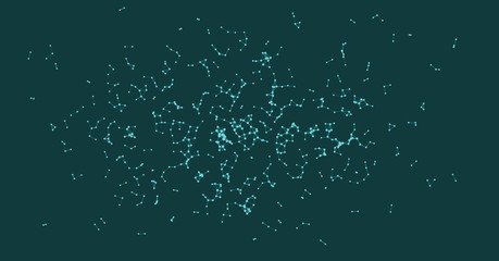 Procedural Network Mesh Art background illustration