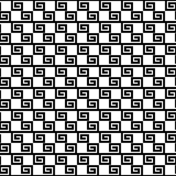 seamless pattern with black geometric forms