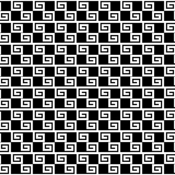 seamless pattern with white geometric forms