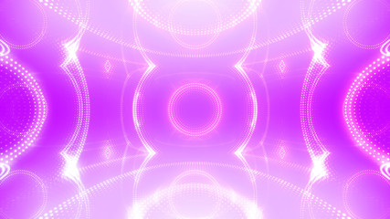 Wall Mural - Disco club space illumination neon light room floor wall 3D illustration abstract background