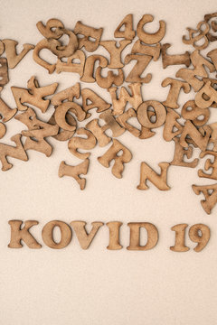 Epidemic corona virus covid-19 written in Turkish.