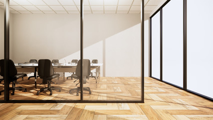 Wall Mural - Office business - beautiful boardroom meeting room and conference table, modern style. 3D rendering