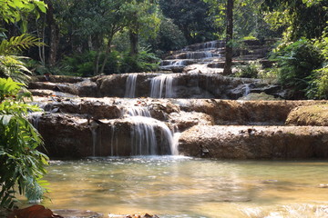 Mae Kae 2 waterfall or Kaofu waterfall in Lampang, Thailand