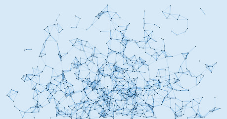 Procedural Network Mesh Art background illustration