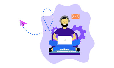 Web Developer, web designer, wordpress, web, software,designer, developer free vector image 