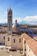 Wall Mural - Siena Cathedral in old city