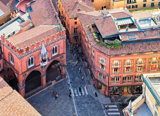 Wall Mural - Piazza della Mercanzia Square in Bologna