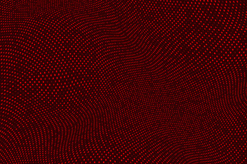 Poster - Abstract background with dots and circles. Dot grid wave.