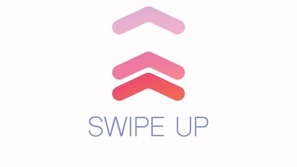 Poster - Arrows animation on a white background. Swipe up animated. Motion graphic design. 4k video