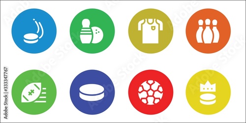 Modern Simple Set of league Vector filled Icons Poster Mural XXL