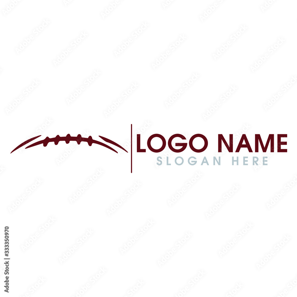 American football logo design - VECTOR