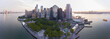 New York City NYC Manhattan Downtown Skyline panorama, New York City NYC, New York NY, USA.
