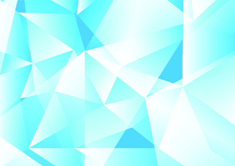 Wall Mural - Blue Abstract Polygon Vector Background