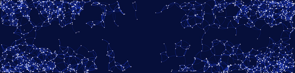 Procedural Art Network Mesh background illustration
