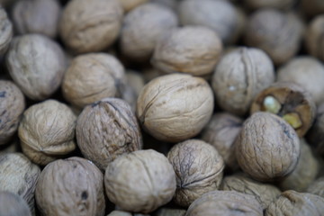 Fresh organic walnut stock photo