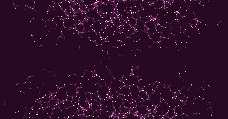 Procedural Art Network Mesh background illustration