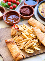 Wall Mural - Turkish breakfast stock photo