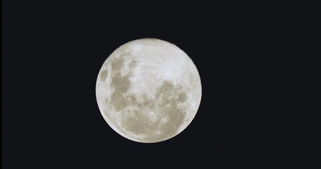 Super full moon night time