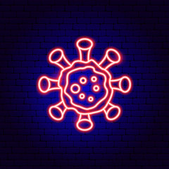 Sticker - Coronavirus Neon Sign