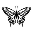 © VudiArts - Butterfly stencil, vector illustration