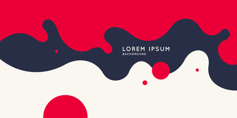 Poster - modern backgrounds with abstract elements and dynamic shapes. compositions of colored spots. vector 