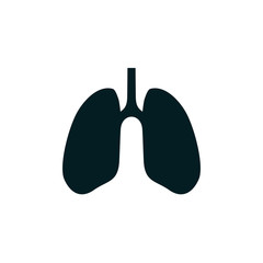 Sticker - Lungs logo icon design vector template