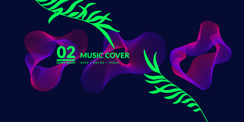 Wall Mural - vector illustration of music wave in the form of the equalizer.