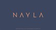 nayla, luxury modern font alphabetical vector set