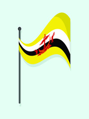 Poster - Brunei national flag 