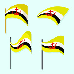 Canvas Print - Brunei national flag 