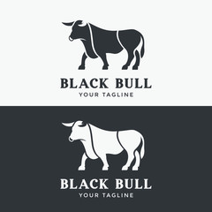 Wall Mural -  Abstract Creative bull horns logo template