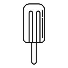 Sticker - Dessert ice cream icon. Outline dessert ice cream vector icon for web design isolated on white background